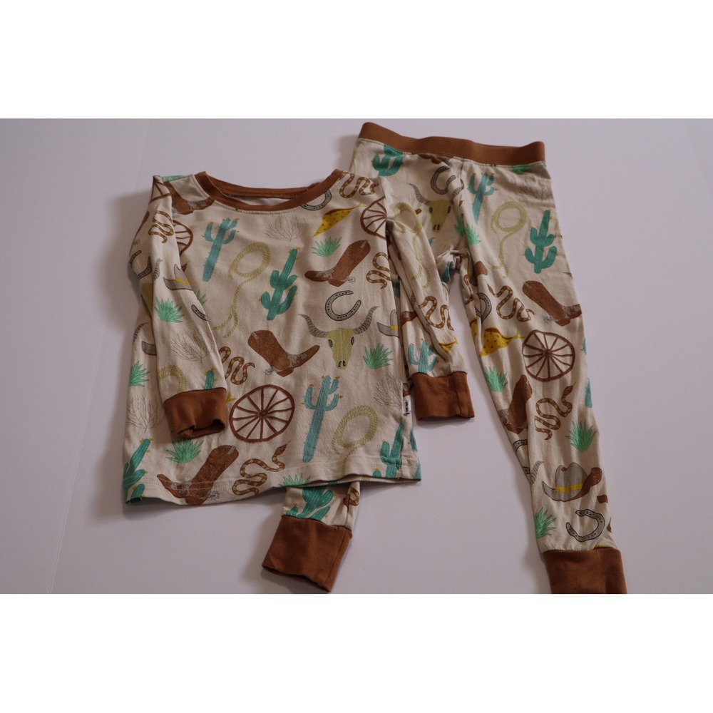 Little Sleepies Ready to Rodeo Bamboo Pajama Set 18-24 Months